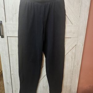 Lands' End Black Lounge Pants Size L/T